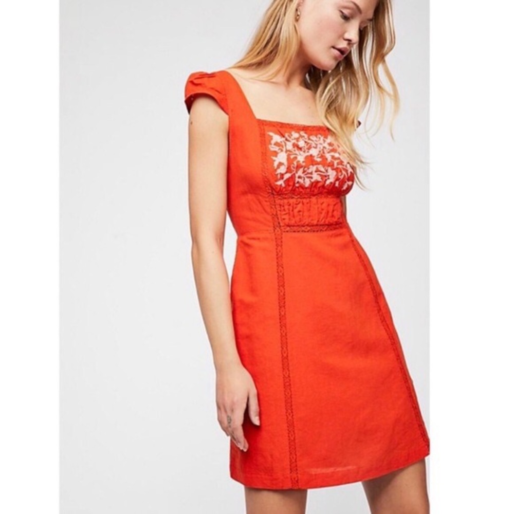 Free People Milk And Honey Mini Dress NWT